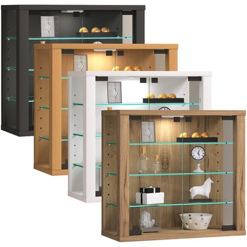 4051814430626 - Wandregal Glasvitrine hängend Vitrine Glas mit ESG-Sicherheitsglas Maße H 40 x B 43 x T 18 cm Hängevitrine Glas Modern und platzsparend Glas Vitrinenschrank - Vitrosa S Gr 43 braun (honig eiche) B43cm H40cm T18cm Holzwerkstoff Holz Spanplatte Glas Regale 4051814430626 - Wandregal Glasvitrine hängend Vitrine Glas mit ESG-Sicherheitsglas Maße H 40 x B 43 x T 18 cm Hängevitrine Glas Modern und platzsparend Glas Vitrinenschrank - Vitrosa S Gr 43 braun (honig eiche) B43cm H40cm T18cm Holzwerkstoff Holz Spanplatte Glas Regale