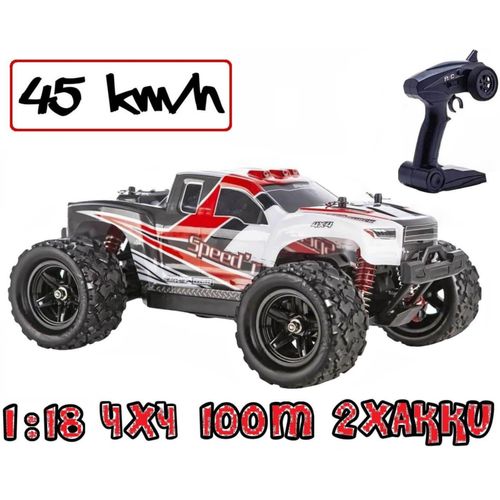 8719992611829 - Blijr Speedr ferngesteuerter RC Monstertruck Rot 45 km h 118 2 Akkus Allrad 100m Ersatzkaros