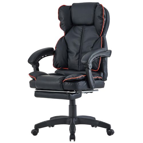 4250931577270 - Trisens - Schreibtischstuhl Design Bürostuhl Racing Chair Chefsessel Gamingstuhl Fußstütze Schwarz-Rot 4250931577270 - Trisens - Schreibtischstuhl Design Bürostuhl Racing Chair Chefsessel Gamingstuhl Fußstütze Schwarz-Rot