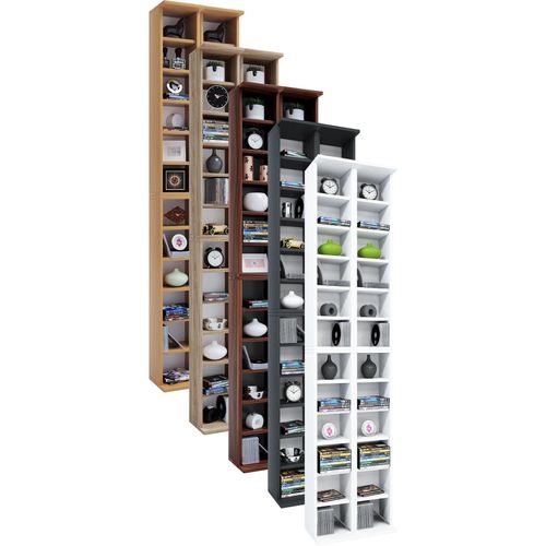 4051814432316 - Media-Regal Holz CD DVD Stand Regal CD Regal mit Platz für 408 CDs oder 144 DVDs oder 80-Videos Maße H 183 x B 42 x T 20 cm Elegantes CD DVD Regal Blu ray Regal ¿ Almera Gr 42 anthrazit honig eiche B42cm H183cm T20cm Holzwerkstoff Holz Spanplatte Regale 4051814432316 - Media-Regal Holz CD DVD Stand Regal CD Regal mit Platz für 408 CDs oder 144 DVDs oder 80-Videos Maße H 183 x B 42 x T 20 cm Elegantes CD DVD Regal Blu ray Regal ¿ Almera Gr 42 anthrazit honig eiche B42cm H183cm T20cm Holzwerkstoff Holz Spanplatte Regale