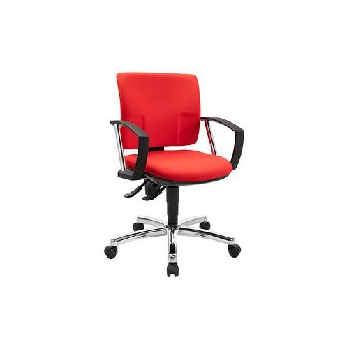 4014296231389 - Bürostuhl Pro 30 chrom PU39AG21 Stoff rot Gestell chrom 4014296231389 Topstar