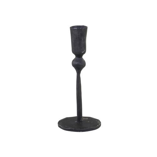 5712750325320 - Chic Antique Kerzenständer aus Eisen mit Fuß Ø75 x H18 cm antik schwarz 5712750325320 - Chic Antique Kerzenständer aus Eisen mit Fuß Ø75 x H18 cm antik schwarz