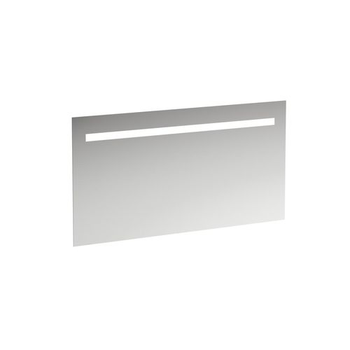 7612738938208 - Leelo Spiegel mit integrierter horizontaler LED-Beleuchtung Aluminiumrahmen 1300 mm Version für externen Lichtschalter - H4476819501441 - Laufen