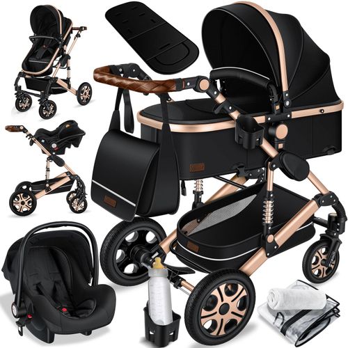 4260663281000 - KESSER® Loops 3 in 1 Kinderwagen Kombikinderwagen Komplettset incl Babywanne & Buggy Sportsitz & Auto-Babyschale - Voll-Gummireifen - Wickeltasche Regenschutz Kindertisch Set 4260663281000 - KESSER® Loops 3 in 1 Kinderwagen Kombikinderwagen Komplettset incl Babywanne & Buggy Sportsitz & Auto-Babyschale - Voll-Gummireifen - Wickeltasche Regenschutz Kindertisch Set
