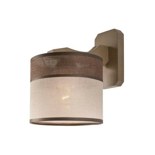 5907687427395 - Lamkur Lighting - Lamkur Andrea Wandleuchte mit Stoffschirm Sonoma 1x E27