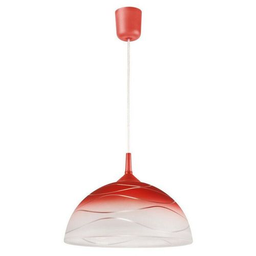 5907687428095 - Lamkur Lighting - Lamkur Kuppelpendel Rot 1x E27