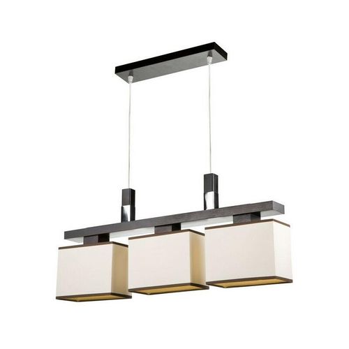 5907687418867 - Lamkur Lighting - Lamkur Amelia Bar-Pendel-Deckenleuchte mit quadratischen Schirmen Wenge 3x E27