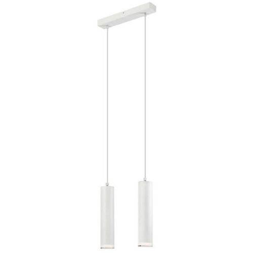 5907687438308 - Lamkur Lighting - Lamkur Franco Stab-Pendel-Deckenleuchte Weiß 2x E27