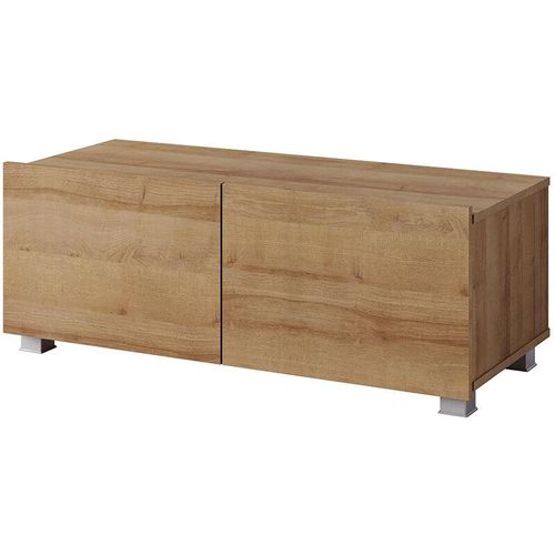 4066075078920 - Lomadox - Wohnzimmer tv Lowboard mit 2 Türen stehend oder hängend in Eiche Gold Nb CAIRNS-132 b h t ca 100 37 43 cm - braun