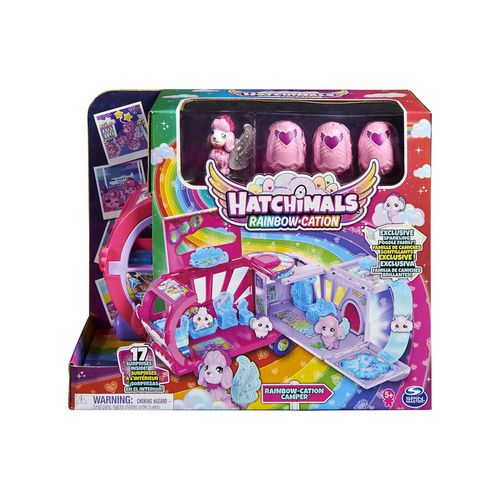 0778988382158 - 6064457 (20137529) - Hatchimals - Rainbowcation - Wohnmobil-Spielset mit 6 CollEGGtibles-Figuren und Zubehör