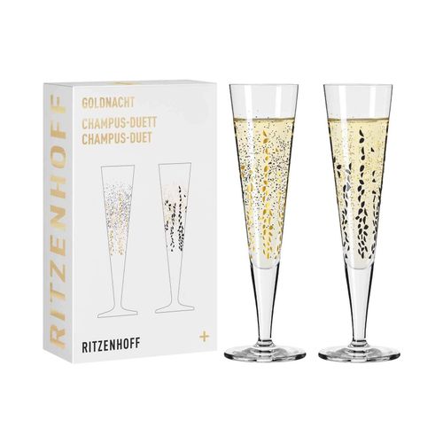 4001852077185 - Ritzenhoff Champagnergläser Goldnacht 205 ml 2er Set 4001852077185 - Ritzenhoff Champagnergläser Goldnacht 205 ml 2er Set