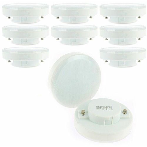 3700710816539 - Eclairage Design - Los mit 10 LED-Lampen GX53 7W Äq 50W Température de Couleur Blanc neutre 4000K