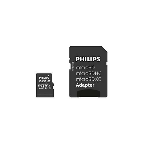 8719274666998 - Sd Micro sdhc Card 128GB Card Class 10 incl Adapter (FM12MP45B 00) - Philips