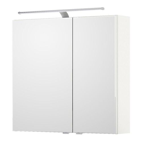 4066075101833 - Lomadox - Badezimmer Spiegelschrank 75cm breit mit led Beleuchtung weiß Glanz SOLINGEN-66 b h t ca 75 703 17 cm