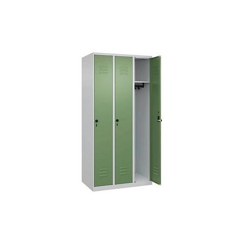 4067521351697 - Spind Classic Plus lichtgrau resedagrün 080000-30-S10006 3 Schließfächer 900 x 500 x 1850 cm 4067521351697 C+P-Möbel 4067521351697 - Spind Classic Plus lichtgrau resedagrün 080000-30-S10006 3 Schließfächer 900 x 500 x 1850 cm 4067521351697 C+P-Möbel