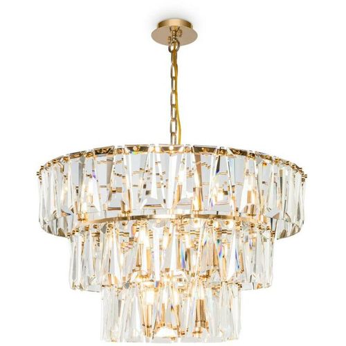 4251110084930 - Maytoni Lighting - Maytoni Puntes Moderne Puntes 3 Tier 18 Light Gold Pendelleuchte