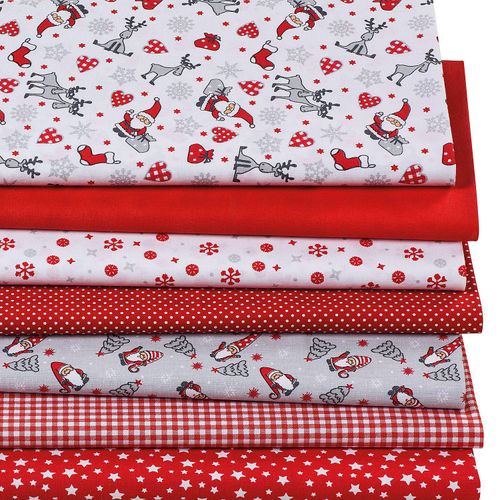 4058896105817 - Patchwork- und Quiltpaket Weihnachten rot weiß