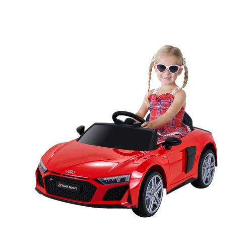 4056551205971 - Kinder-Elektroauto Audi R8 Spyder lizenziert 60 Watt LED-Scheinwerfer Musik Hupe Fernbedienung (Rot) 4056551205971 - Kinder-Elektroauto Audi R8 Spyder lizenziert 60 Watt LED-Scheinwerfer Musik Hupe Fernbedienung (Rot)