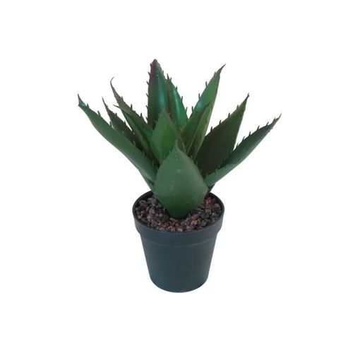 4057984015977 - Design Decoration - Künstliche Aloe Vera im Topf mit Steindeko Höhe 27 cm Pflanze dunkelgrün - Dunkelgrün 4057984015977 - Design Decoration - Künstliche Aloe Vera im Topf mit Steindeko Höhe 27 cm Pflanze dunkelgrün - Dunkelgrün
