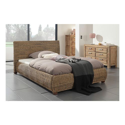 4250240230545 - Wolf Möbel Rattanbett Round 180x200cm Rattan Holz Doppelbett Bettgestell Bett 4250240230545 - Wolf Möbel Rattanbett Round 180x200cm Rattan Holz Doppelbett Bettgestell Bett