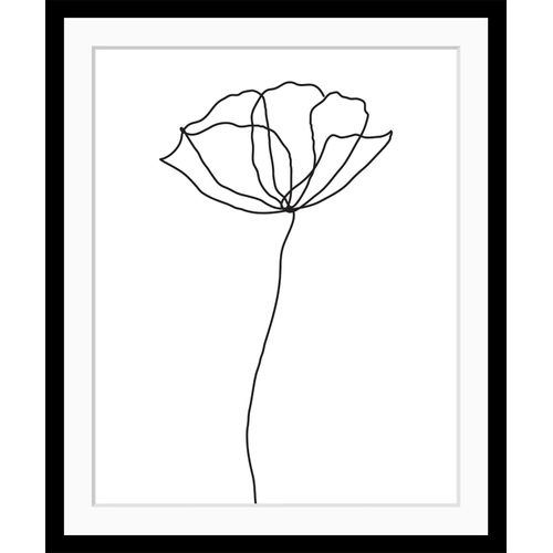4049009895763 - Bild QUEENCE Susanne schwarz (farbe rahmen schwarz farbe bild(er) schwarzwei) B30cm H40cm Acrylglas Papier Holz Bilder Rose gerahmt
