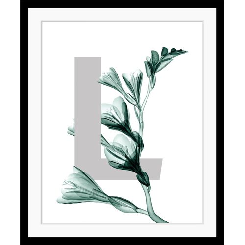 4049009913153 - Bild QUEENCE L-Flower Bilder Gr B H 30 cm x 40 cm Wandbild Buchstaben Hochformat grün (grau dunkelgrün) Kunstdrucke Blätter gerahmt Blume 4049009913153 - Bild QUEENCE L-Flower Bilder Gr B H 30 cm x 40 cm Wandbild Buchstaben Hochformat grün (grau dunkelgrün) Kunstdrucke Blätter gerahmt Blume