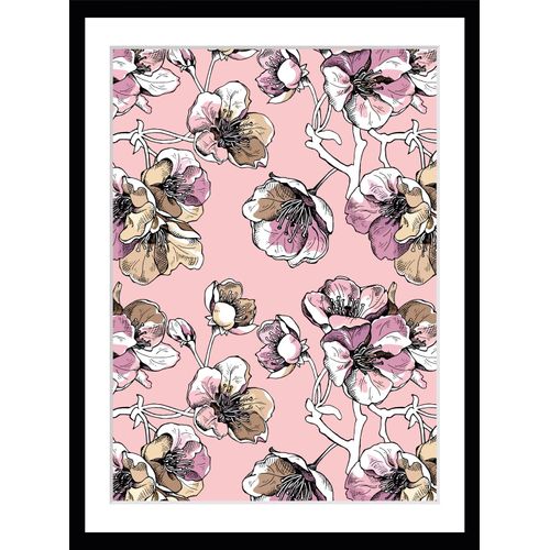 4049009897224 - Bild QUEENCE Mona Bilder Gr B H 30 cm x 40 cm Wandbild Blumen Hochformat rosa (schwarz) Kunstdrucke gerahmt Blumen 4049009897224 - Bild QUEENCE Mona Bilder Gr B H 30 cm x 40 cm Wandbild Blumen Hochformat rosa (schwarz) Kunstdrucke gerahmt Blumen