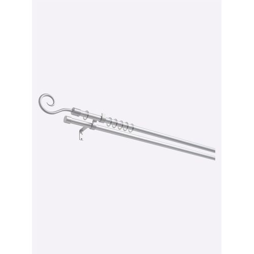 6975444913787 - Gardinenstange HEINE HOME Gardinenstangen Gr L 200 cm 2 St silberfarben Gardinenstangen