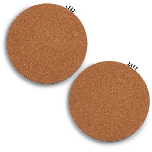 4003368501857 - Pinnwand ZELLER PRESENT Pinboard rund Kork 2-tlg Tafeln beige (natur) Deko