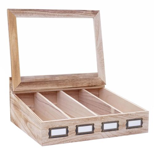 4057651313313 - Besteckkiste MCW-C25 Holzbox mit Deckel Besteckkasten Paulownia 17x37x33cm ~ naturbraun 4057651313313 - Besteckkiste MCW-C25 Holzbox mit Deckel Besteckkasten Paulownia 17x37x33cm ~ naturbraun