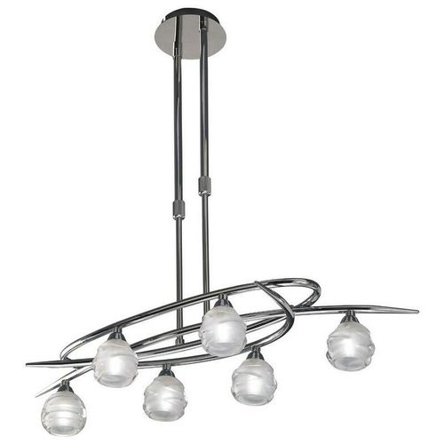 8435153218019 - Inspired Mantra - Loop - Teleskop Semi Flush Cabrio 6 Light G9 ECO poliertes Chrom