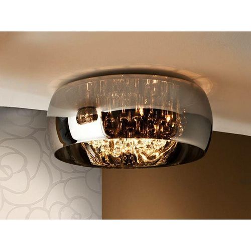 8435435305192 - Schuller Lighting - Schuller Argos - 6 Light Crystal Flush Deckenleuchte Chrom Spiegel G9