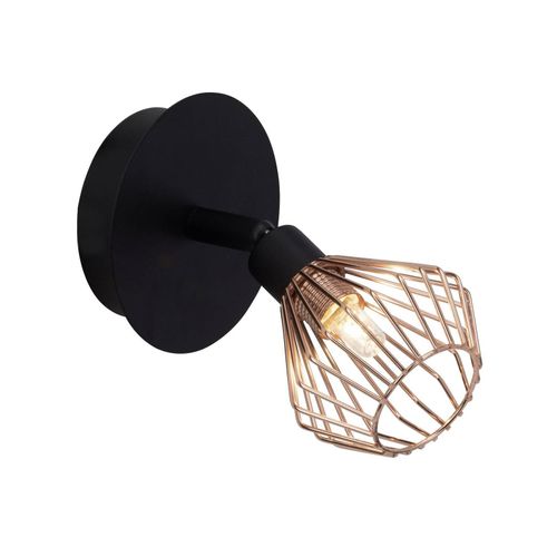 4004353240324 - BRILLIANT Lampe Dalma Wandspot schwarz kupfer 1x QT14 G9 33W geeignet für Stiftsockellampen (nicht enthalten) Kopf schwenkbar - schwarz 4004353240324 - BRILLIANT Lampe Dalma Wandspot schwarz kupfer 1x QT14 G9 33W geeignet für Stiftsockellampen (nicht enthalten) Kopf schwenkbar - schwarz