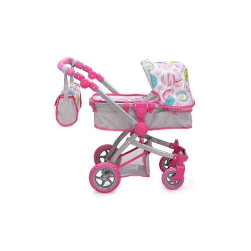 3800146256470 - Puppenwagen pink Rose 9651B verstellbarer Schiebegriff Sonnendach Tasche 3800146256470 - Puppenwagen pink Rose 9651B verstellbarer Schiebegriff Sonnendach Tasche