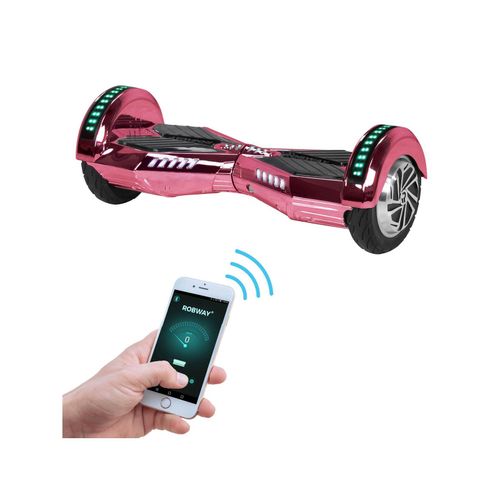 4056551041777 - W2 Hoverboard für Erwachsene und Kinder 8 Zoll Self-Balance-Funktion Bluetooth App LEDs (Pink Chrom)