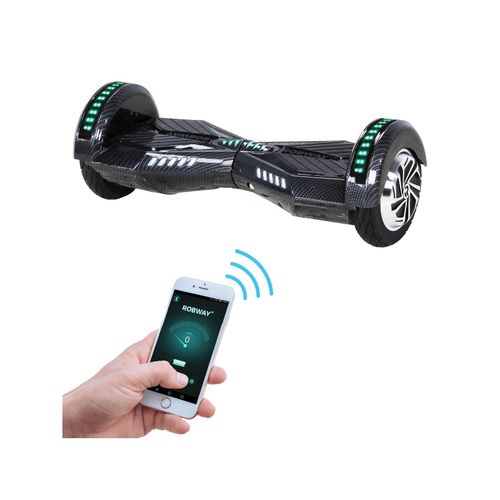 4056551045713 - W2 Hoverboard für Erwachsene und Kinder 8 Zoll Self-Balance-Funktion Bluetooth App LEDs (Carbon)