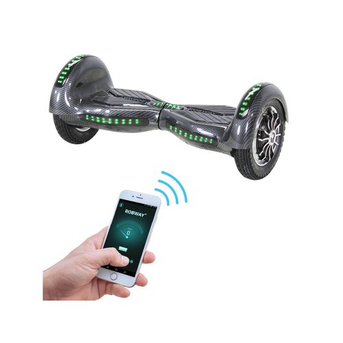 4056551045690 - W3 Hoverboard für Erwachsene und Kinder 10 Zoll Self-Balance-Scooter Bluetooth App 800 Watt (Carbon)