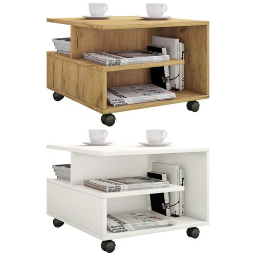 4051814435263 - Holz Couchtisch Sofatisch Wohnzimmertisch Rollen rollbar Kaffeetisch Stango S (Farbe Honig-Eiche) 4051814435263 - Holz Couchtisch Sofatisch Wohnzimmertisch Rollen rollbar Kaffeetisch Stango S (Farbe Honig-Eiche)