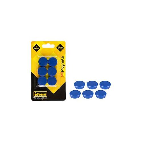 4002372770266 - 6 Magnete blau Ø 24 x 07 cm 4002372770266 6 Stück