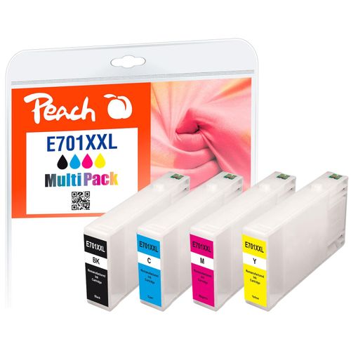 7640155896337 - E70 4 Druckerpatronen XL (bk c m y) ersetzt Epson T7015 T7011-T7014 für zB Epson WorkForce Pro WP -4015 DN Epson WorkForce Pro WP -4095 DN (wiederaufbereitet)