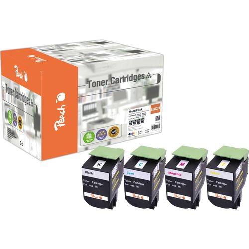 7640460540239 - L802 H Spar Pack Toner XL (bk c m y) ersetzt Lexmark No 802H 80C2Hx0 für zB Lexmark CX 410 de Lexmark CX 410 dte Lexmark CX 410 e (wiederaufbereitet)