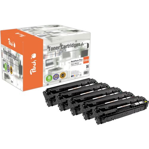 7640460541335 - HP 054 5 Toner (2*bk c m y) ersetzt Canon CRG-054 3024C002*2 3023C002 3022C002 3021C002 für zB Canon iSENSYS MF 642 Cdw (wiederaufbereitet)