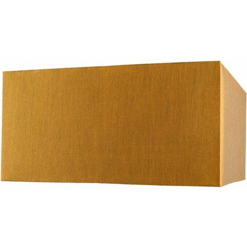 4251756348847 - Licht-erlebnisse - Stoff Lampenschirm groß 60 cm eckig in Gold für Stehlampe Hängeleuchte - Gold