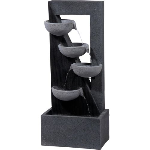 4055894961902 - Polyresin-Brunnen mit Pumpe und LED´s eckig mit 4 Schalen 4055894961902 - Polyresin-Brunnen mit Pumpe und LED´s eckig mit 4 Schalen