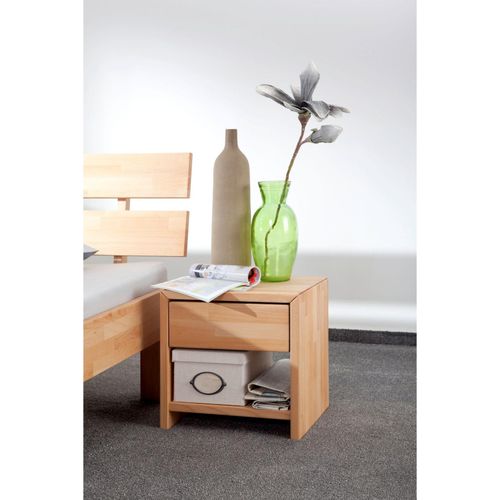 4250468525263 - - Nachtkonsole Julia mit 1 Schublade Buche massiv natur geölt 4250468525263 - - Nachtkonsole Julia mit 1 Schublade Buche massiv natur geölt