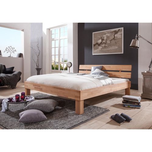 4250468525171 - Futonbett Julia in Kernbuche massiv mit geölter Oberfläche 100 x 200 cm