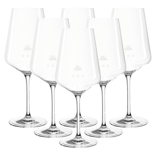 4045037326552 - Rotweingläser geeicht Puccini Gastro-Edition 02 l 6er Set