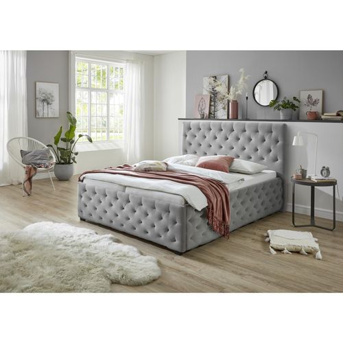 4250468573479 - - Polsterbett Chester LF 180x200 cm mit Höhenverstellung für Lattenrost ohne Lattenrost ohne Matratze Ausf Stoff grau 4250468573479 - - Polsterbett Chester LF 180x200 cm mit Höhenverstellung für Lattenrost ohne Lattenrost ohne Matratze Ausf Stoff grau