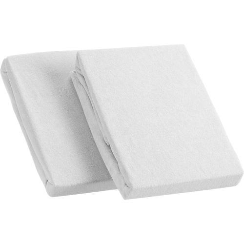 2100000792887 - Frottee Spannbetttuch im Doppelpack silber ca 90 – 100 x 200 cm