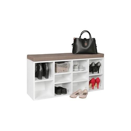 4250950261235 - WOHNLING Schuhschrank WL5188 weiß 6 Fachböden 1040 x 300 x 530 cm